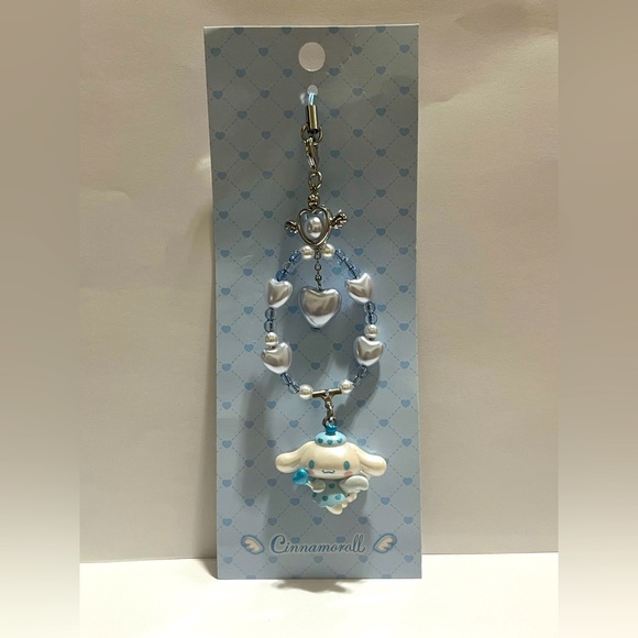 Cinnamoroll Dreaming Angel Beaded Phone Charm - Picture 1 of 9